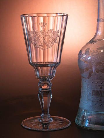 Schlesien, c1750 - Drinkglas - Glas - Lamb of God Crest