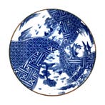 Japans bordje - porselein - blauw met wit, Antiek en Kunst