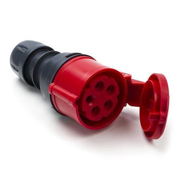 CEE contrastekker | ABL (Vijfpolig, Met aarde, 16 A, Rood), Verzenden, Nieuw