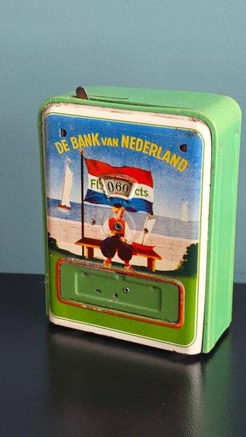 German Geobra Coin Money Bank - Blikken speelgoed - Money