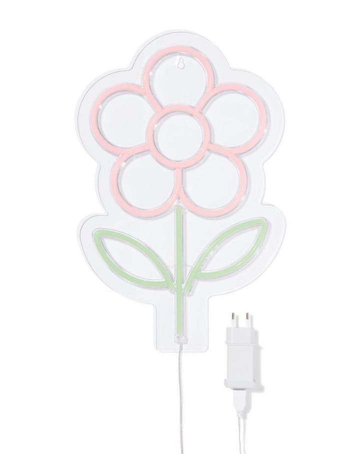 HEMA Neon led-lamp 40x26x1.3cm bloem, Computers en Software, Overige Computers en Software, Nieuw, Verzenden