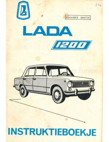 1975 LADA 1200 INSTRUCTIEBOEKJE NEDERLANDS