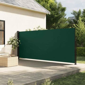 vidaXL Windscherm uittrekbaar 160x300 cm donkergroen, Verzenden, Nieuw