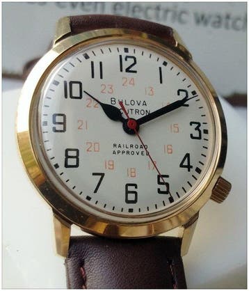 Bulova Accutron Railroad Approved- Révisée - Zonder, Nieuw