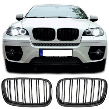 Grille glans zwart geschikt voor BMW X5 X6 E70 E71 |
