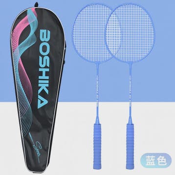 Set van 2 Badmintonrackets Blauw - Macaron Kleur, Foam Grip,, Verzenden, Nieuw