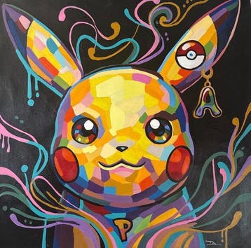 TA Duy Tung (1961) - Vibration Pokémon 80 80 cm