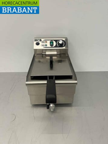 HCB RVS Enkele Friteuse Frituur met aftapkraan 8,5 liter, Ophalen of Verzenden, Nieuw in verpakking