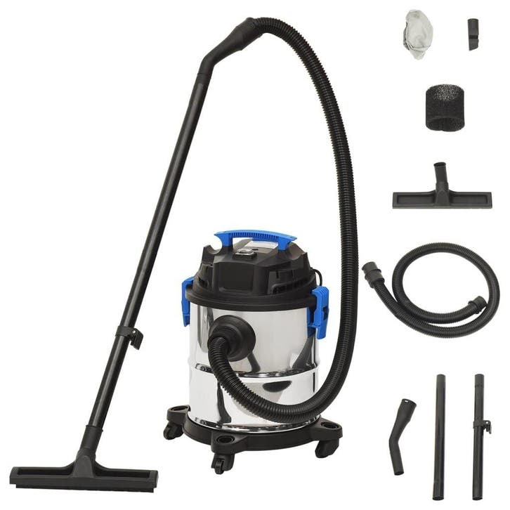 Stofzuiger RVS 20L | Tweedekansje | OP=OP, Witgoed en Apparatuur, Stofzuigers, 1200 tot 1600 watt, Nieuw, Waterstofzuiger, Reservoir