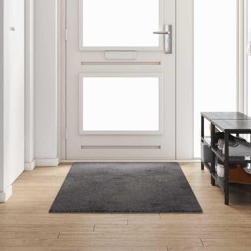 vidaXL Tapijt Loper Grijs 100 x 250 cm 100% Polypropylene, Huis en Inrichting, Verzenden, Nieuw, Grijs