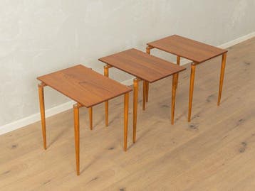 Opal Möbel - Set bijzettafels - Beuken, Walnoot - Drie