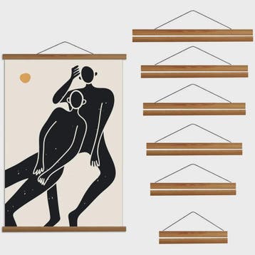 Magnetisch Houten Poster Frame - 21-100 cm - Teak & Pine Hou, Verzenden, Nieuw
