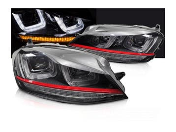 LED dynamische koplampen Red Line Black geschikt voor Golf 7, Verzenden, Nieuw, Volkswagen