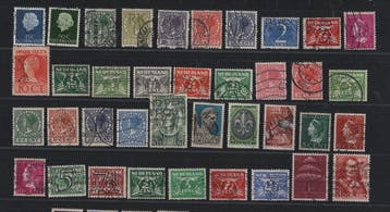 Nederland 1899/1964 - partij van 790 perfins Nederland,, Gestempeld