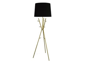 Vloerlamp WARDROBE 175cm gouden kledingkast met zwarte, Ophalen of Verzenden, Nieuw