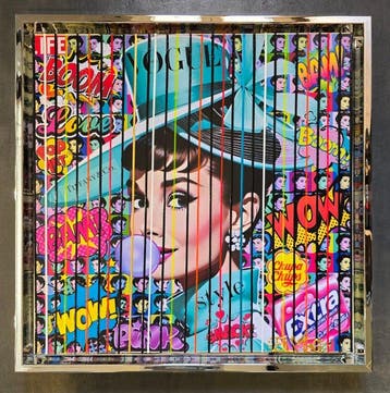Elmago - Audrey hepburn pop bubble codebarre (large) luxe