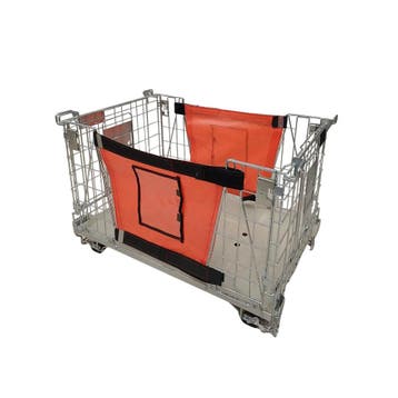 Sufilog Maxi Draadcontainer, 122x80x82 cm, Metaal, Oranje, Ophalen of Verzenden