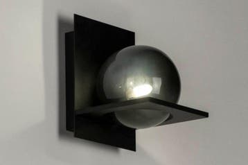 Rietveld Wandlampen - Zwart, Grijs - Glas, Metaal, Verzenden, Nieuw
