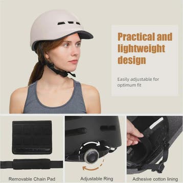 Fietshelm Baseball Cap Stijl - Lichtgewicht & Verstelbaar vo, Verzenden, Nieuw
