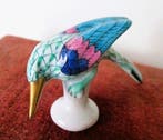 Herend - Beeldje - Fishnet woodpecker - Biscuit porselein