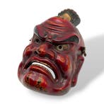 Noh masker - Handgesneden hout (Zonder minimumprijs)