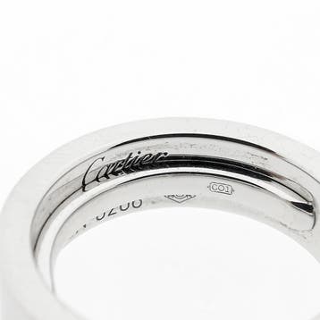 Witgouden LOVE-ring gezet met diamant; Cartier, Sieraden, Tassen en Uiterlijk, Gebruikt, Ophalen of Verzenden, Kleiner dan 17