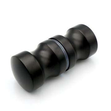 Douchedeurknop 703 rond 30mm - Zwart, Doe-het-zelf en Verbouw, Glas en Ramen, Ophalen of Verzenden, Nieuw