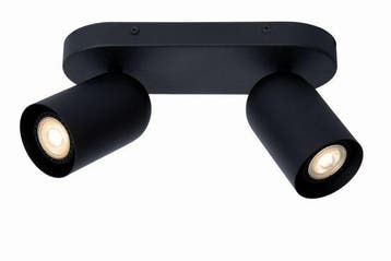 Lucide PUNCH - Plafondspot 2xGU10 Zwart, Verzenden, Nieuw, Metaal, Overige fittingen