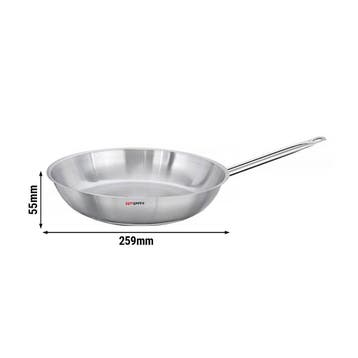 GGM Gastro | Braadpan - RVS - 2 liter - Ø 240mm - hoogte: |, Verzenden, Nieuw