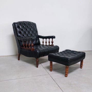 Chesterfield style - Fauteuil - Victoriaanse fauteuil -
