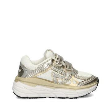 Replay Christel Kid klittenbandschoenen in het Goud, Overige kleuren, Verzenden, Instappers, Nieuw