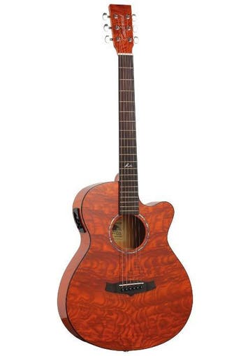 Azure Quilted Ash Oranje Tangewood Azure TA4CEHN, Muziek en Instrumenten, Ophalen of Verzenden, Nieuw