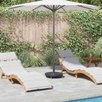 vidaXL Parasolvoet Art Deco Zwart Ø 45 x 39,5 cm IJzer, Tuin en Terras, Verzenden, Nieuw, Minder dan 1 meter, Parasolvoet