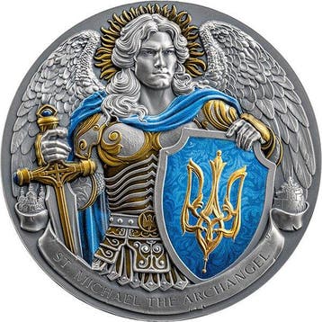 Niue. 10 Dollars 2024 St. Michael: The Patron of Kyiv -