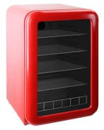Exquisit Retro Glasdeurkoelkast Rood, Ophalen of Verzenden, Nieuw zonder verpakking