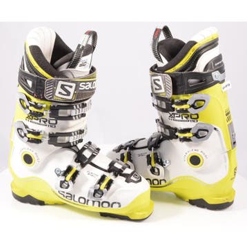 40,5 41 skischoenen SALOMON X PRO 110, WHITE/yellow, ENERGYZ, Verzenden, Gebruikt, Salomon