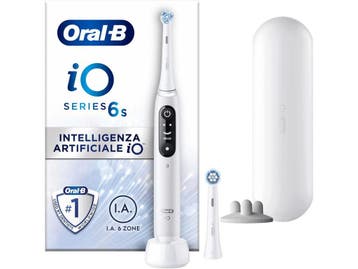 Oral-B iO Series 6s - Tandenborstel - 5 Poetsstanden - Wit, Verzenden, Zo goed als nieuw