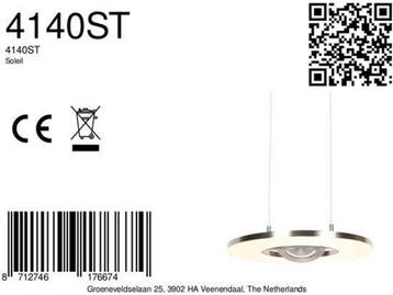 Steinhauer Exclusive - hanglamp - Soleil - LED - Ø 32cm -, Verzenden, Nieuw