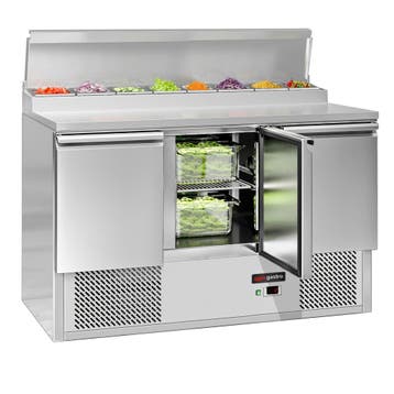 GGM Gastro | Saladette ECO - 1368x700mm - 3-deurs - voor 8x, Verzenden, Nieuw in verpakking