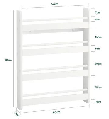 Kinderboekenkast 4 Planken – Wandplank en Boeken Organizer, Verzenden, Nieuw