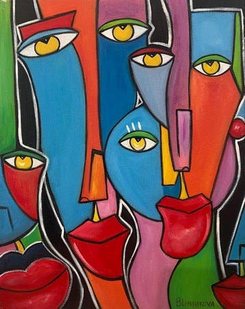 OLENA BLINNIKOVA - OIL PAINTING - ABSTRACT EXPRESSIONISN -