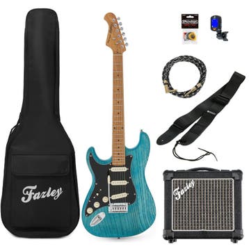 Fazley Outlaw Series Sheriff Plus SSS Blue Left-Handed, Verzenden, Nieuw