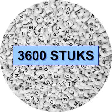 Fako Bijoux - Letterkralen Rond Bulk - Letter Beads -, Verzenden, Nieuw