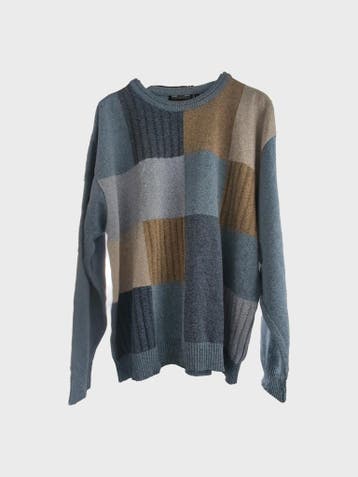Via Cortesa Trui Heren maat XL Blue Grey Vintage, Overige kleuren, Maat 56/58 (XL), Ophalen of Verzenden, Zo goed als nieuw