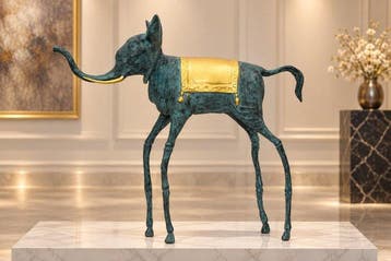 Space Elephant - Snijwerk Brons - Europa