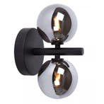 Retro wandlamp Tycho, Zwart, Ophalen of Verzenden, Nieuw, Glas, Retro