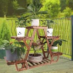 6-laags houten plantenrek voor binnen en buiten – bruin, Verzenden, Nieuw