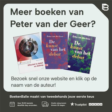 De kunst van het debat - Peter van der Geer 9789012096775, Verzenden, Zo goed als nieuw, Peter van der Geer