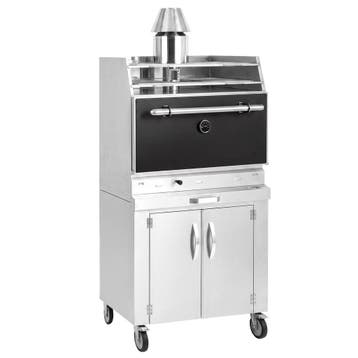 GGM Gastro | Houtskooloven - 920mm - 2 grillroosters |, Verzenden, Nieuw in verpakking, Fornuis, Frituur en Grillen