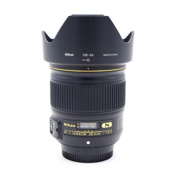 Nikon 28mm F1.8G AF-S Nikkor Objectief (Occasion), Ophalen of Verzenden, Zo goed als nieuw, Groothoeklens